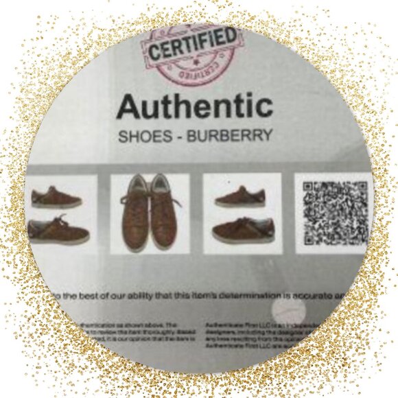 EUC Burberry Mens Leather sneakers w/Check insert Sz 42, fits like a US Sz 10 - Picture 3 of 8